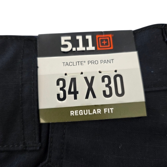 5.11 Tactical Taclite Pro Pants Men's 34x30 Navy Blue Regular Fit Ripstop Teflon - Picture 3 of 10